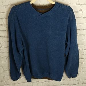 Deep Blue Surplice Neck Tommy Bahama Sweater
